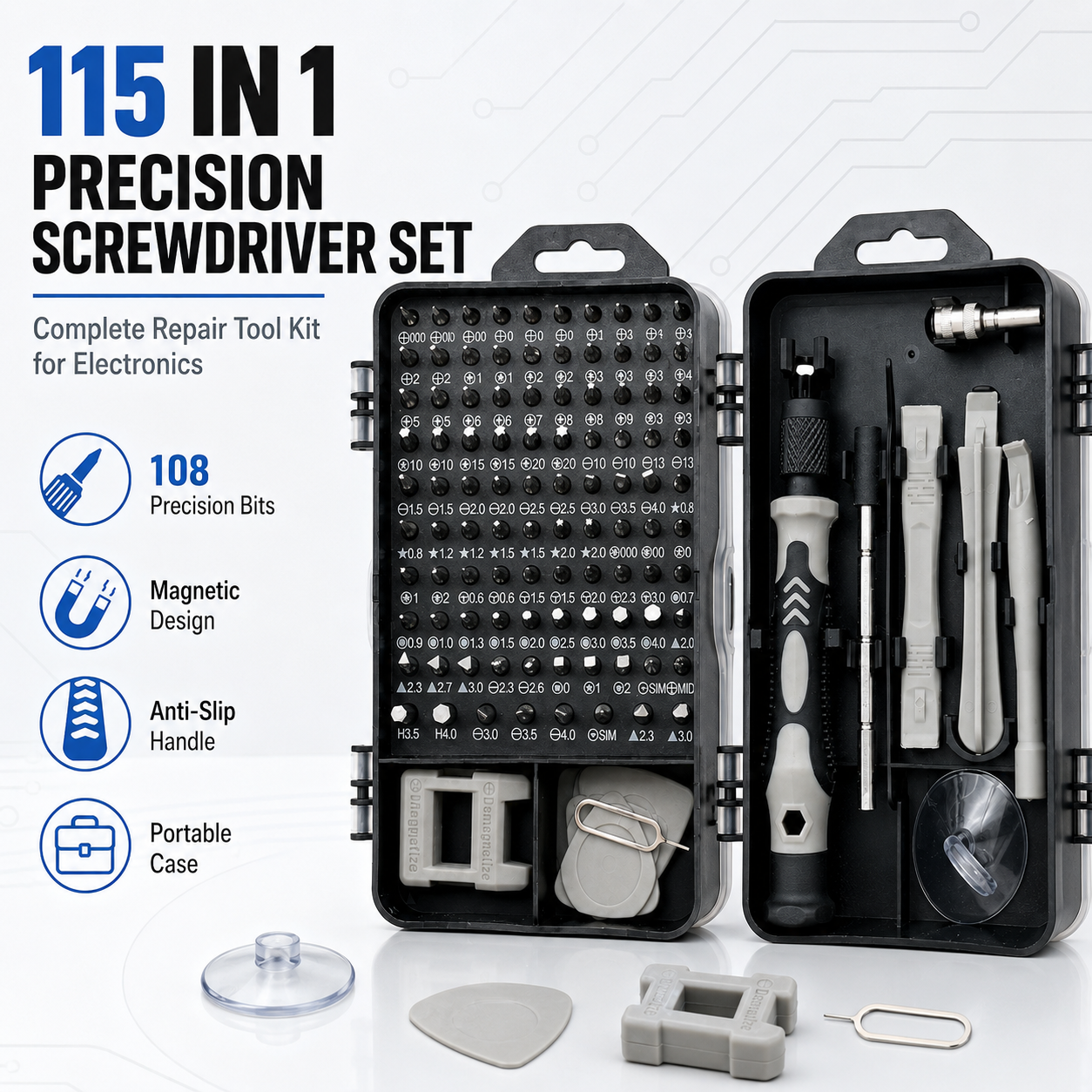 Diy Electronics News - 115 in 1 Magnetic Precision Screwdriver