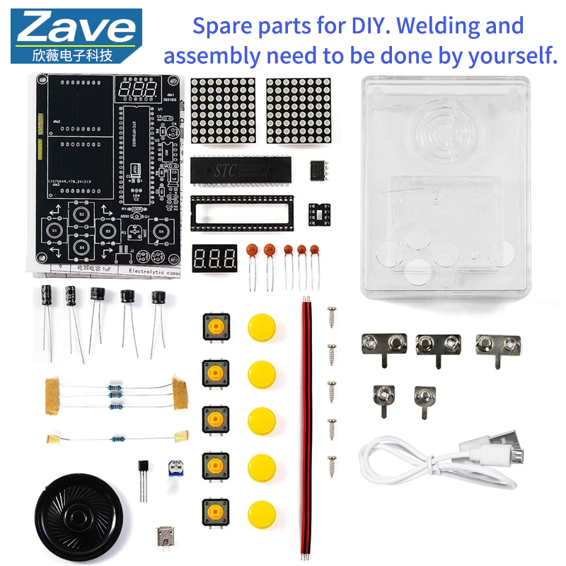 Diy Electronics For Adults - Pixel Game Console Making Kit: 51