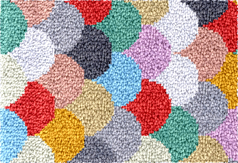 Diy Electronics For Adults - geometry Large latch hook rug kit