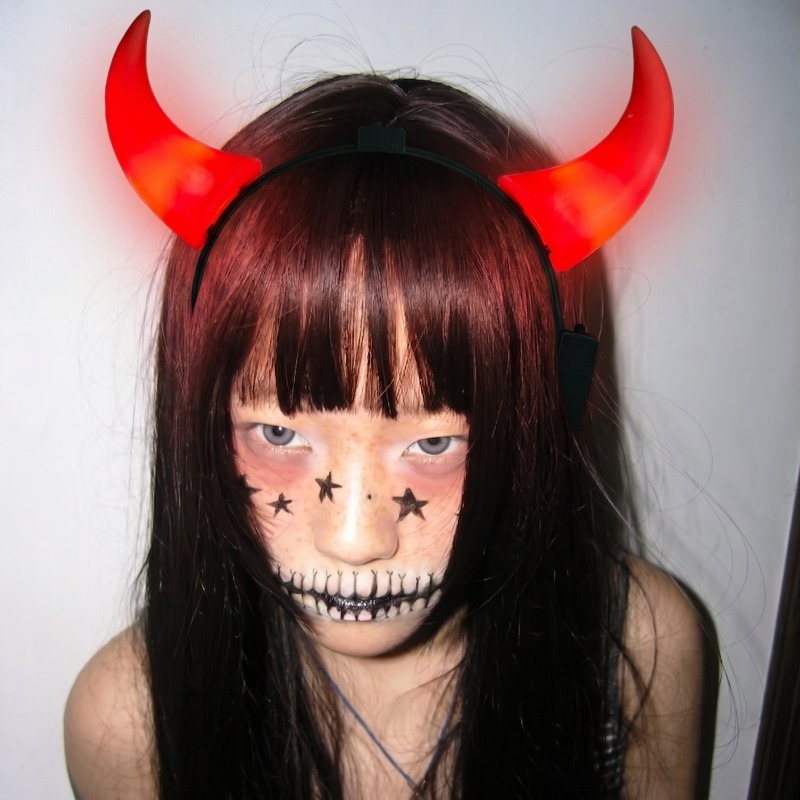 LED Devil Horns Headband Light – обзор и цена Diy Halloween Electronics