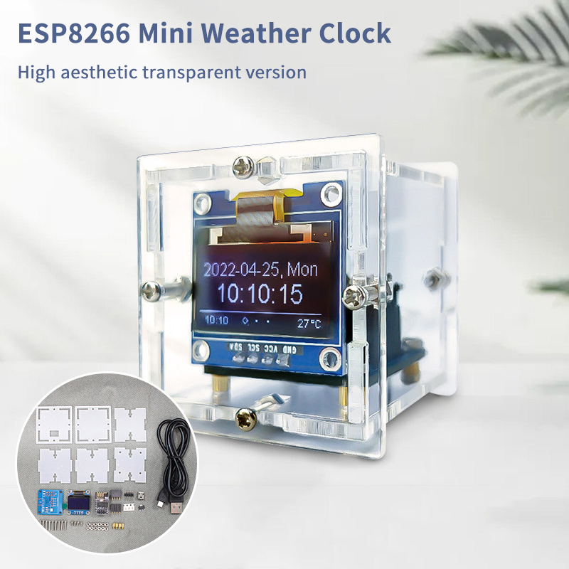 ESP8266 Mini Weather Clock Kit – обзор и цена Useful Diy Electronics