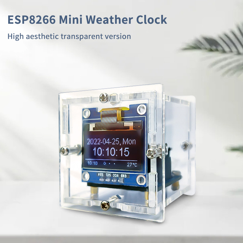 ESP8266 Mini Weather Clock Kit – обзор и цена Useful Diy Electronics