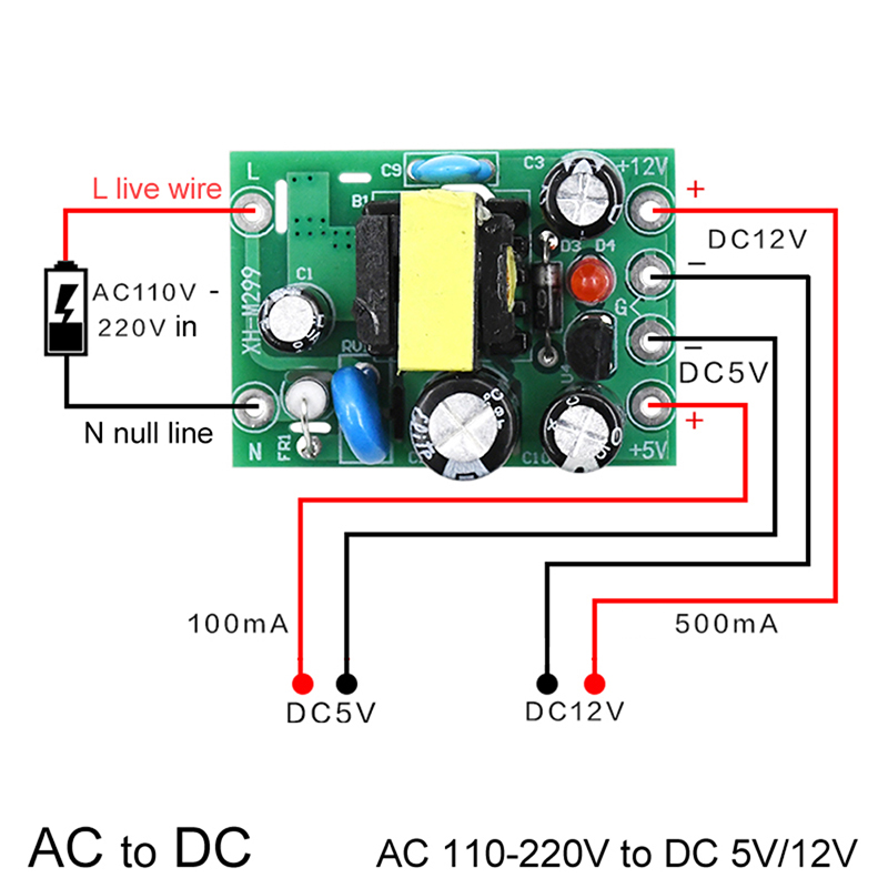 1pc AC-DC Power Supply Module  – обзор и цена Diy Electronics Power Supply
