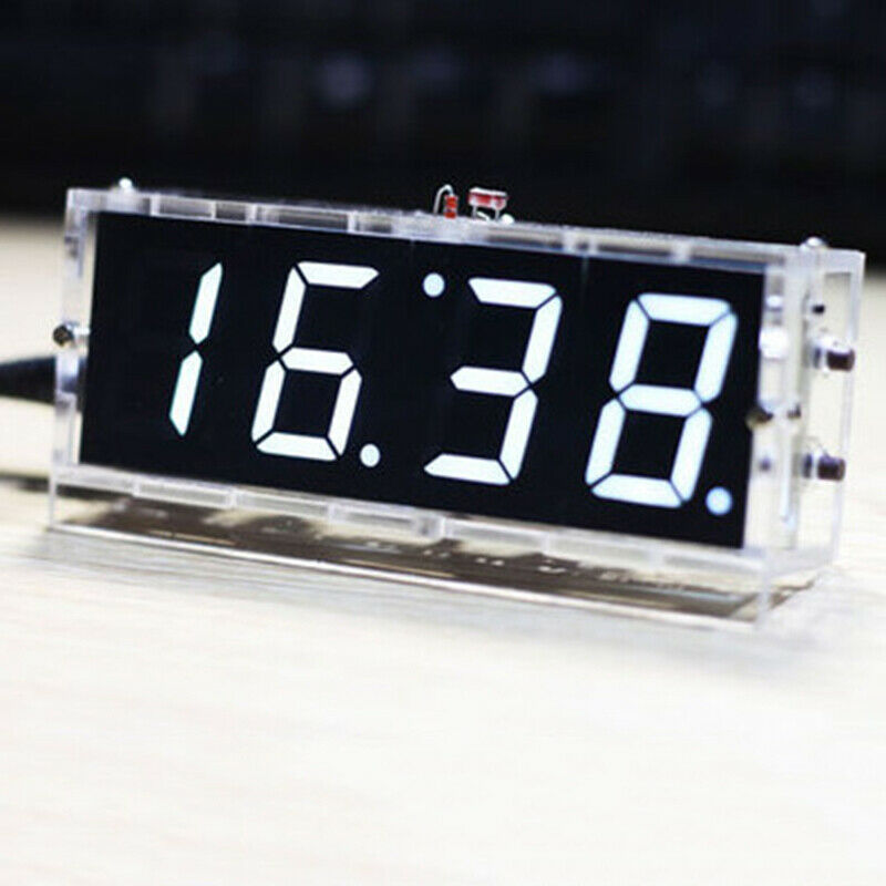 4 Bits Digital Clock Kit Light – обзор и цена Diy Electronics Desk