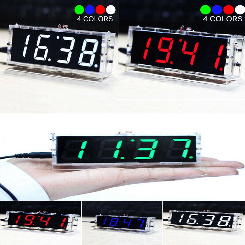 4 Bits Digital Clock Kit Light – обзор и цена Diy Electronics Desk