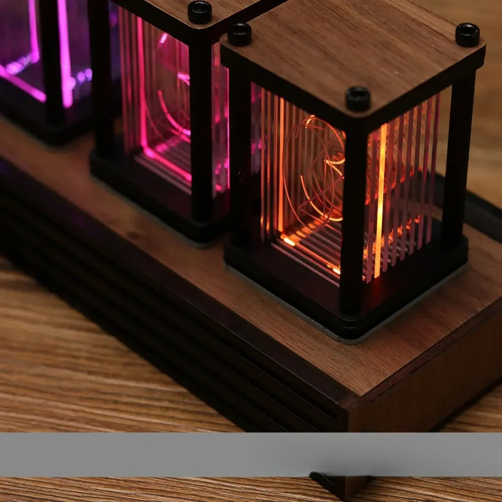 RGB Nixie Tube Clock DIY Table – обзор и цена Diy Electronics Desk