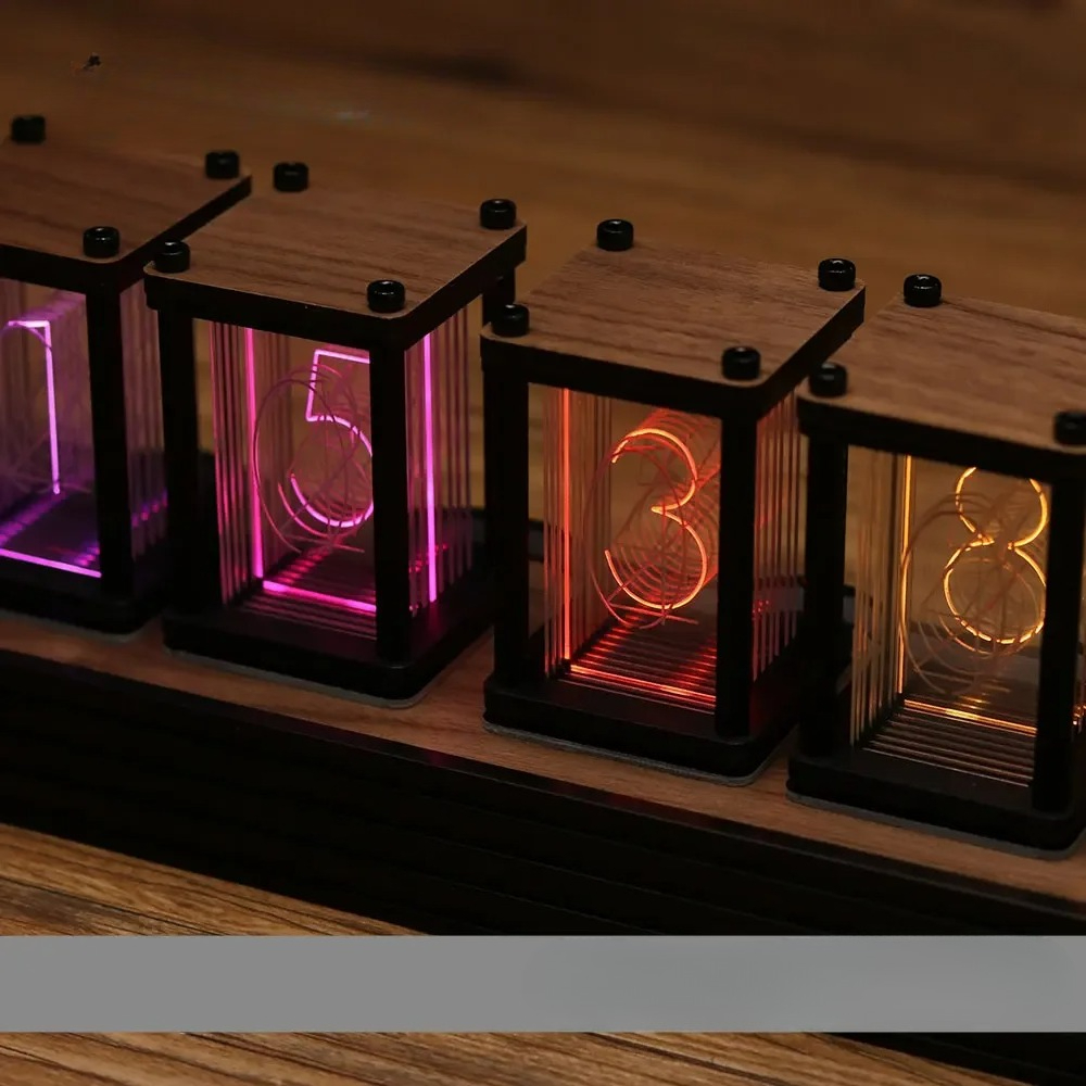 RGB Nixie Tube Clock DIY Table – обзор и цена Diy Electronics Desk