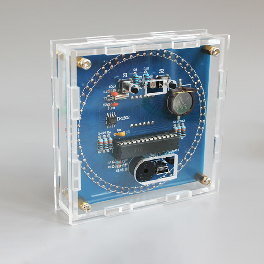 Rotating LED DIY Electronic Cl – обзор и цена Diy Electronics For Adults