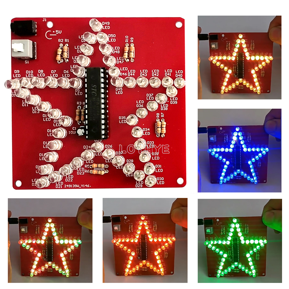Colorful Dazzling LED Pentagra – обзор и цена Diy Electronics News