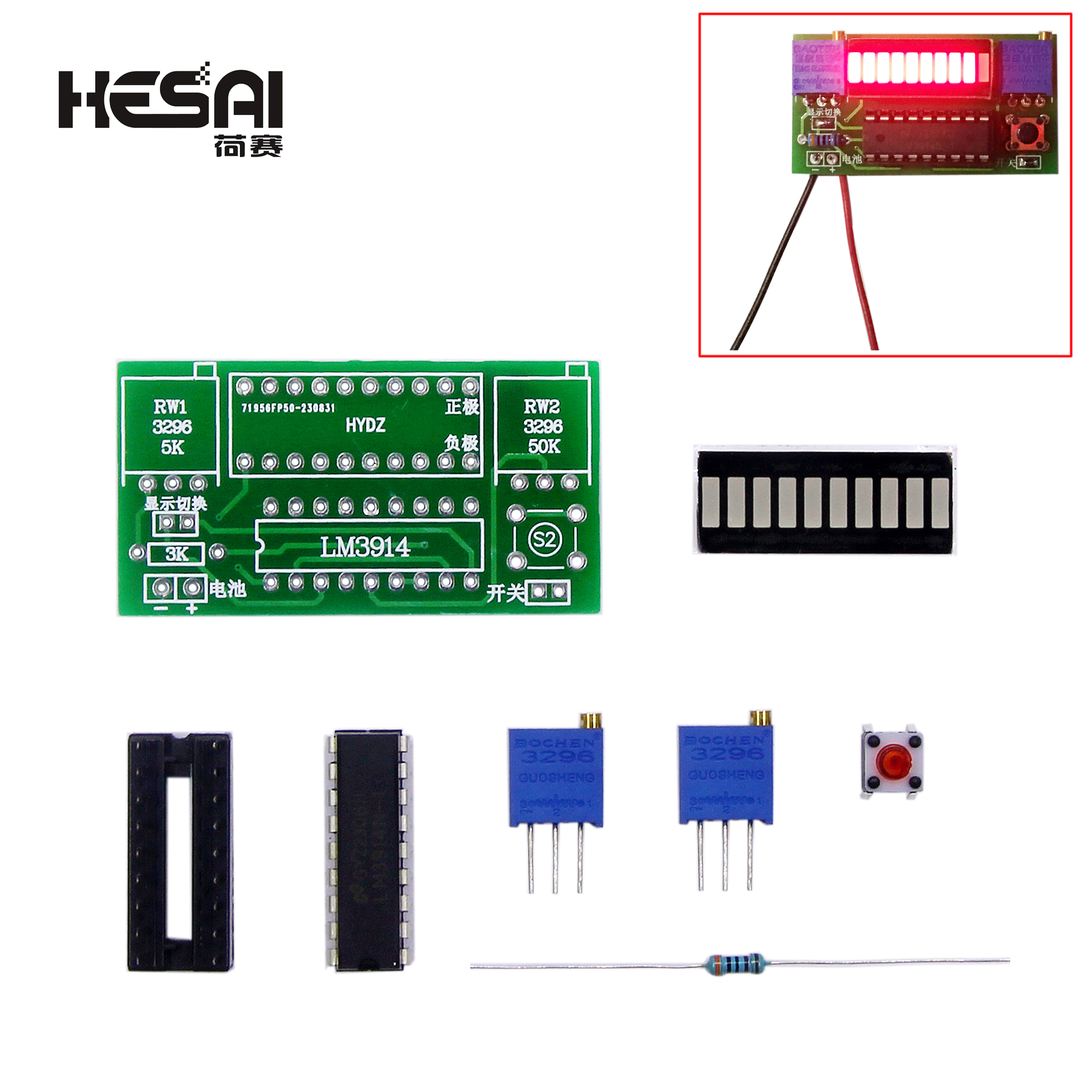 LM3914 10 Segment 3.7V Lithium – обзор и цена Diy Electronics Test Equipment