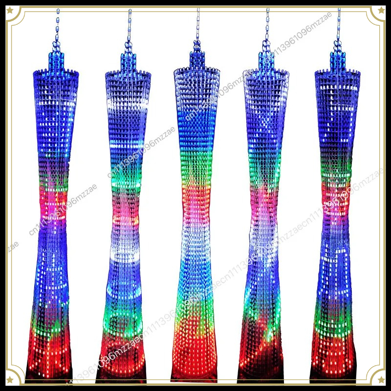 64 Floor LED Canton Tower DIY  – обзор и цена Diy Electronics Desk
