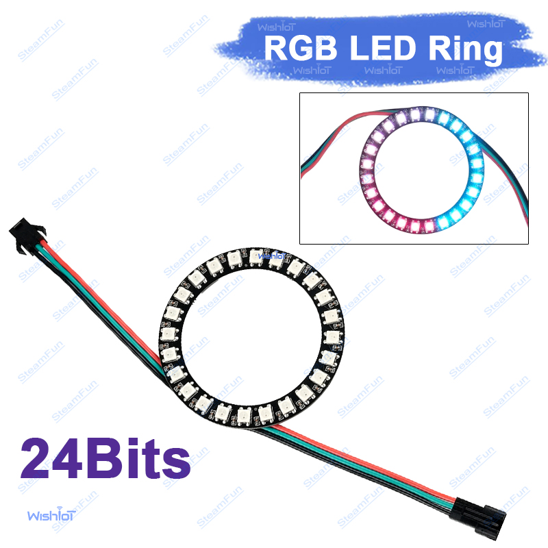 Smart WS2812B 24LED Ring Light – обзор и цена Diy Electronics Address