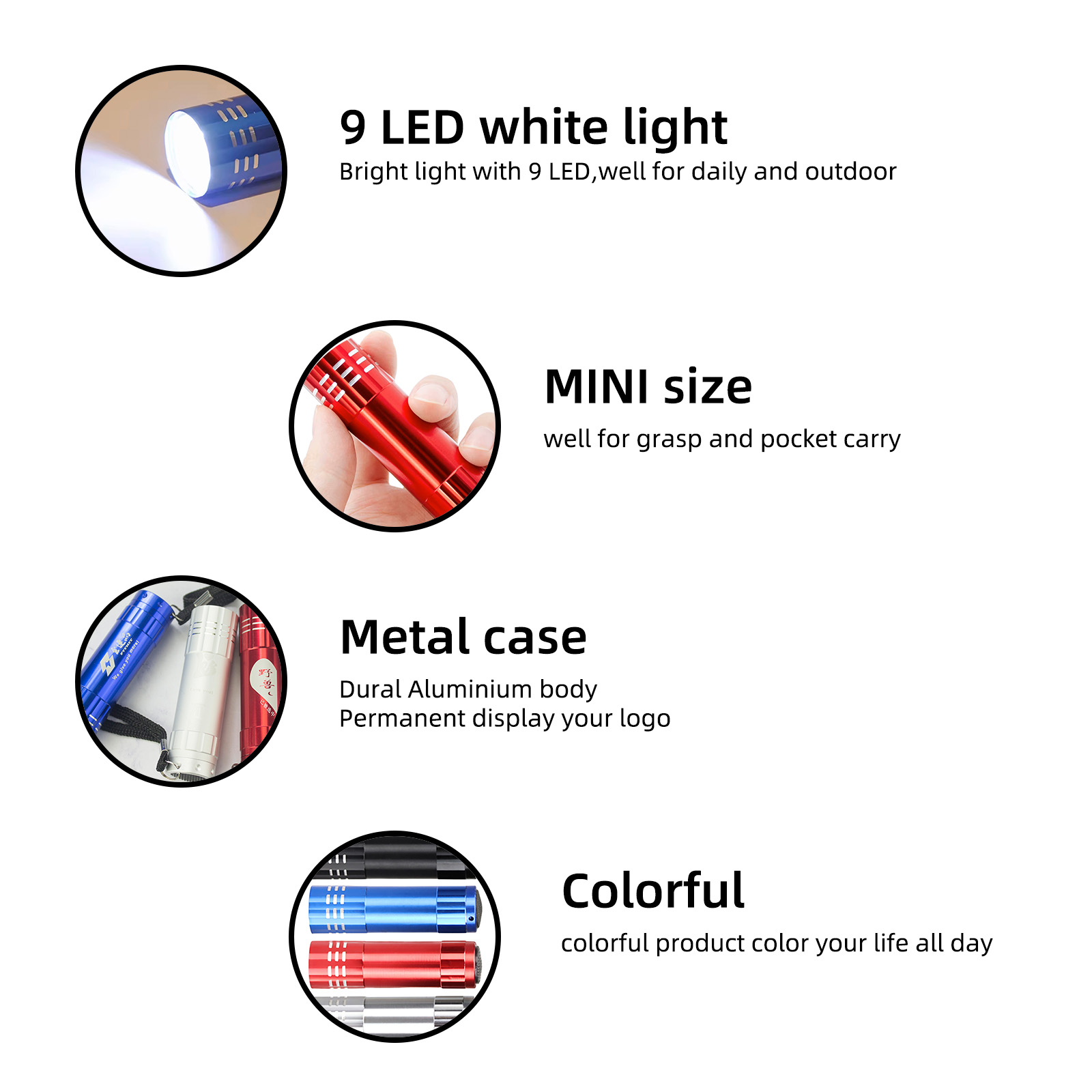 20pcs Customize Flashlight Log – обзор и цена Diy Halloween Electronics