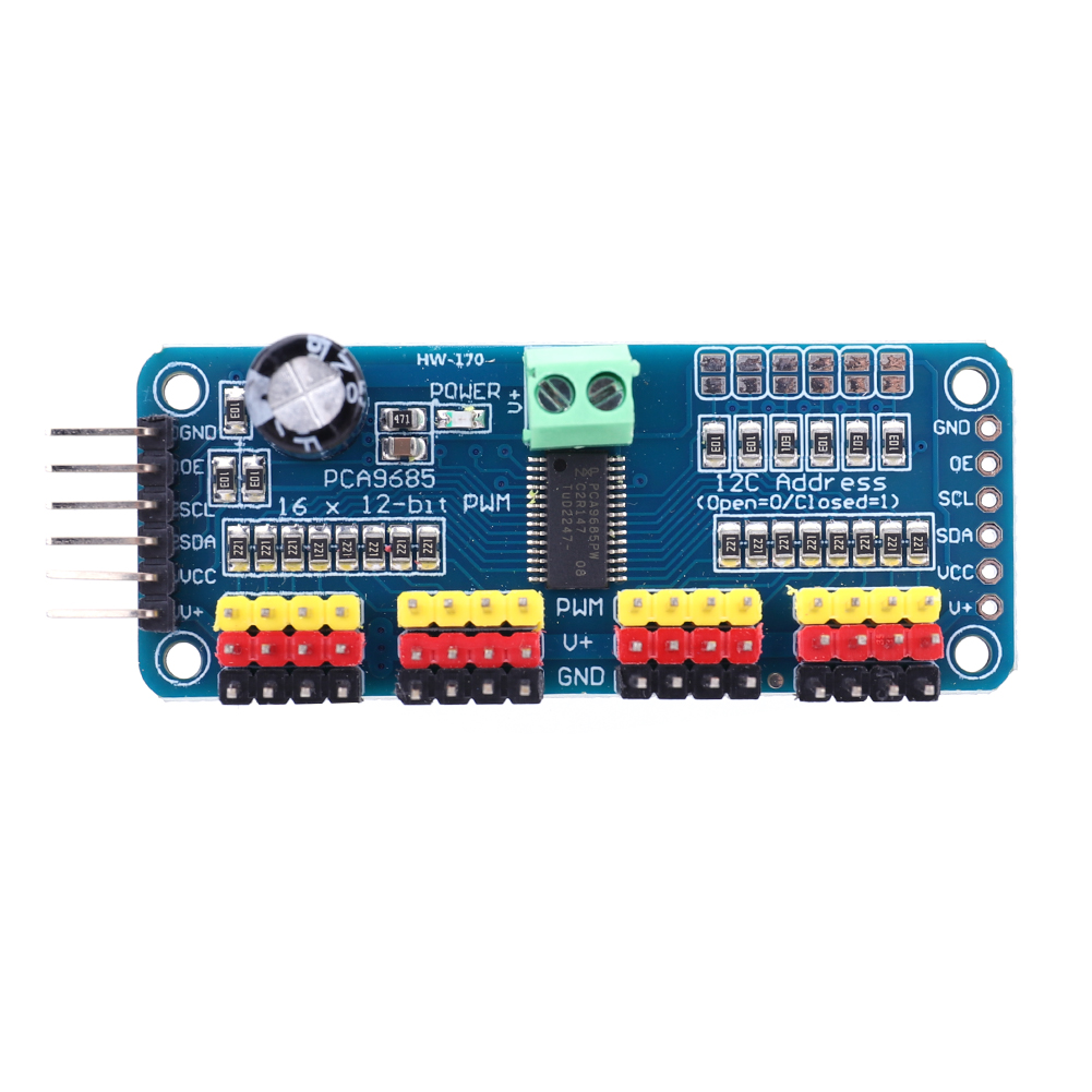 16 Channel 12 Bit PWM Servo Mo – обзор и цена Diy Electronics Motor