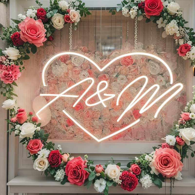 Custom Initials Heart LED Neon – обзор и цена Diy Halloween Electronics