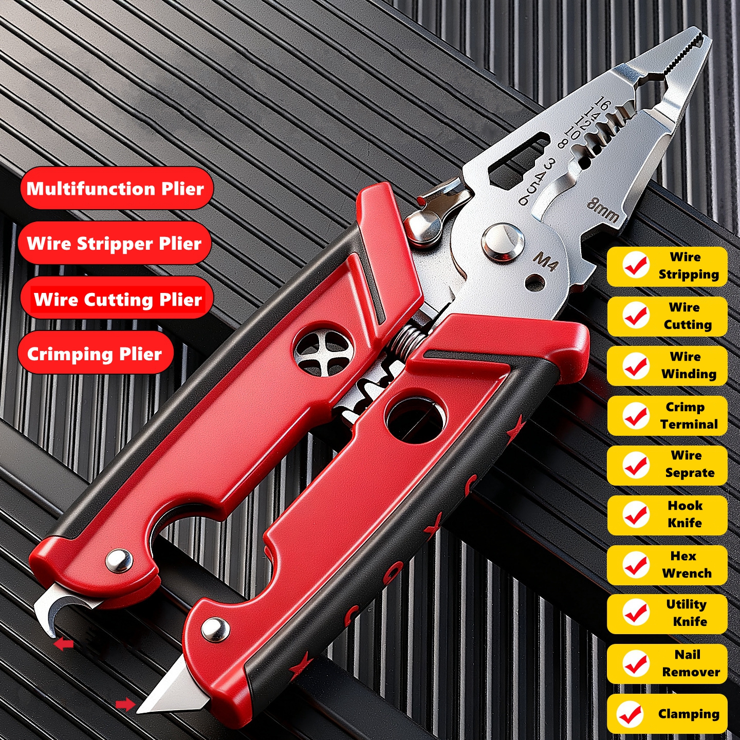 18 in 1 Electrician Pliers Mul – обзор и цена Wire Stripper Cutter