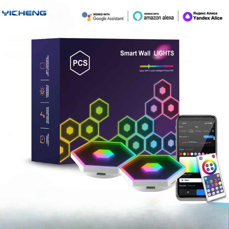 New RGB Tuya Hexagonal Quantum – обзор и цена Diy Electronics News