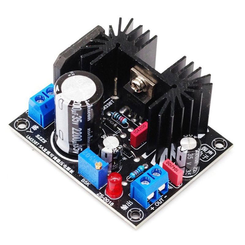 LM338 5A Output Adjustable Lin – обзор и цена Diy Electronics Power Supply