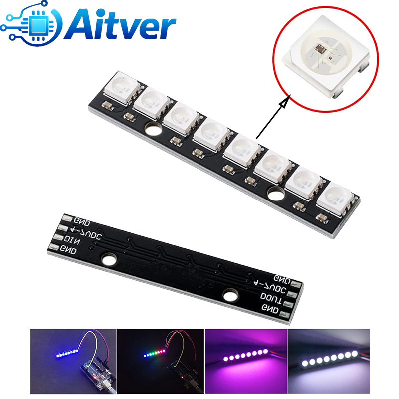 WS2812B 8Bit RGB LED Module 5V – обзор и цена Diy Electronics Address