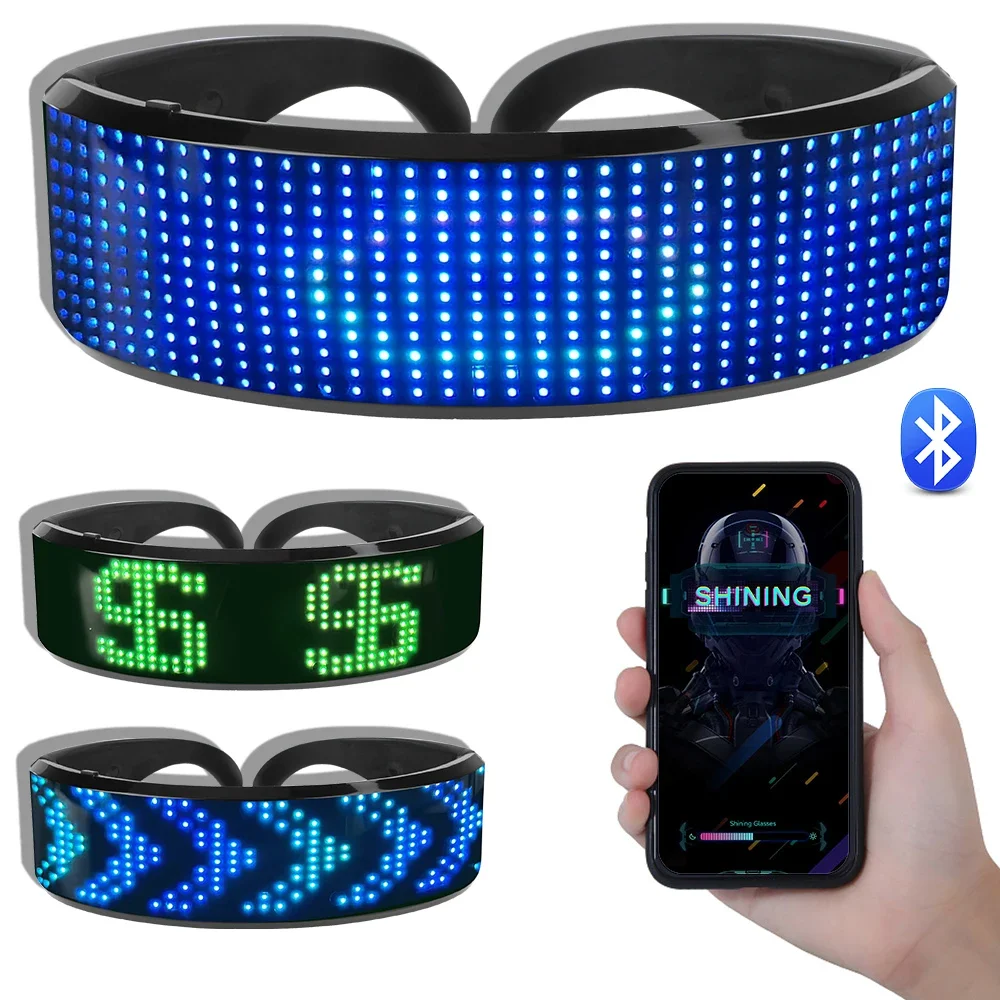 Bluetooth LED Luminous Glasses – обзор и цена Diy Halloween Electronics