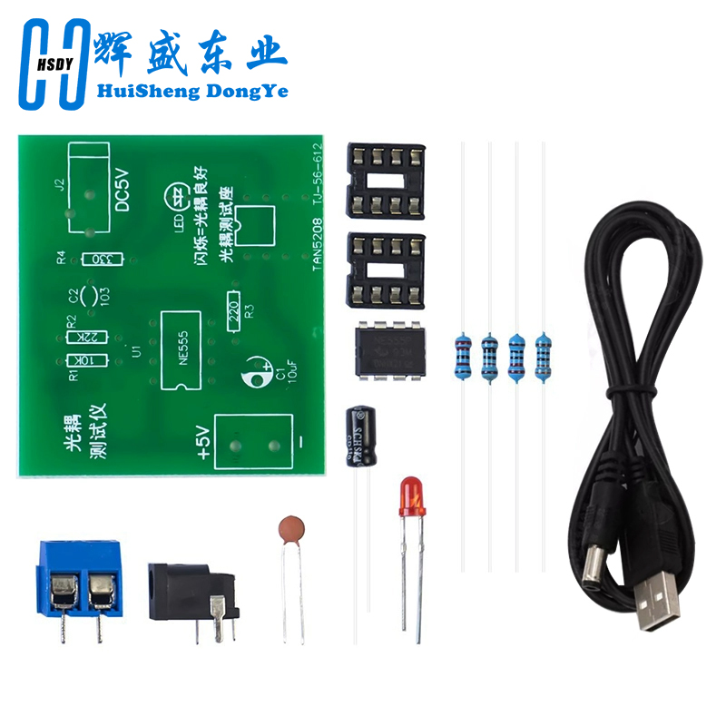 Optocoupler Tester Kit 555 App – обзор и цена Diy Electronics Test Equipment