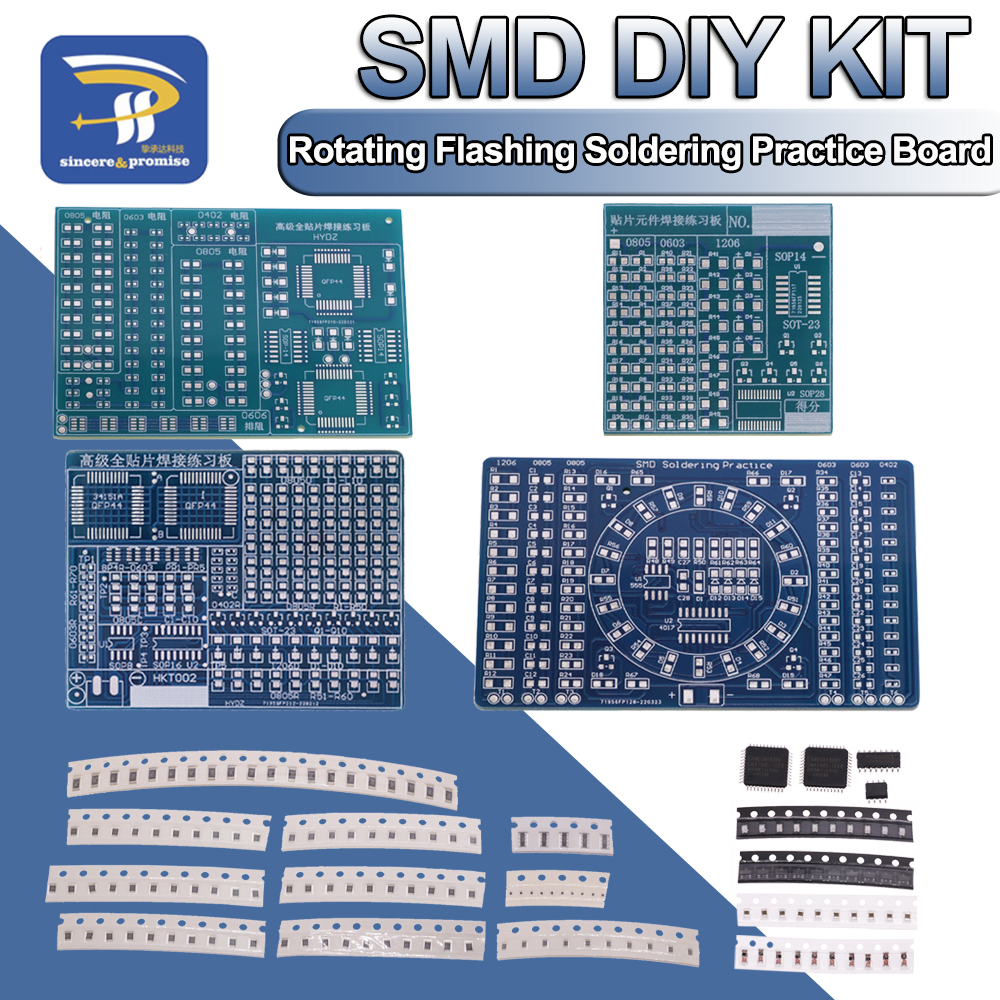 SMD NE555 CD4017 Rotating Flas – обзор и цена Diy Electronics For Adults