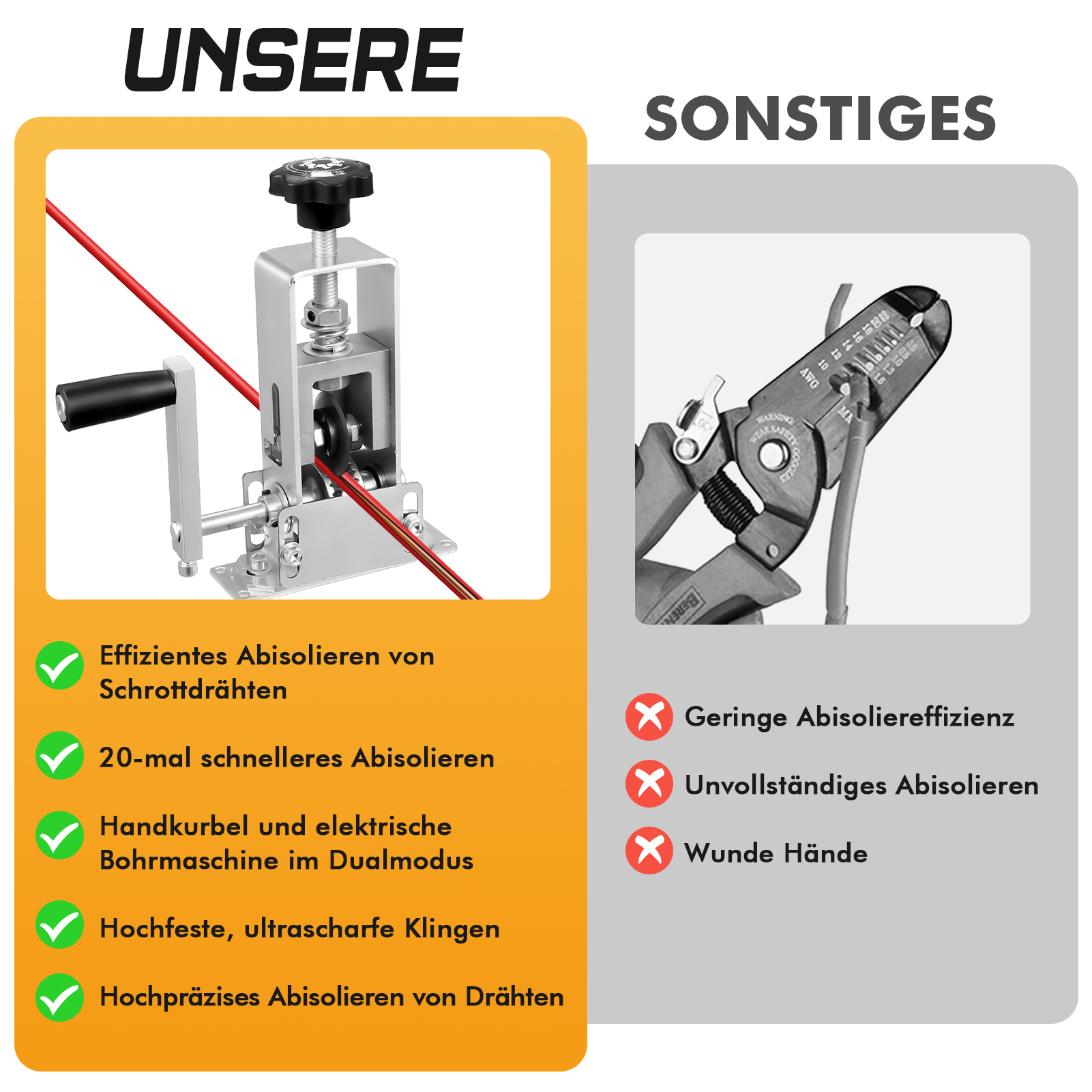 Portable Wire Stripper Manual  – обзор и цена Wire Stripper Cutter
