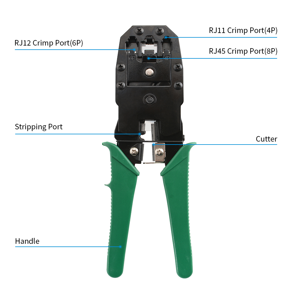 RJ45 Crimping Tool 8P6P4P Netw – обзор и цена Wire Stripper Cutter