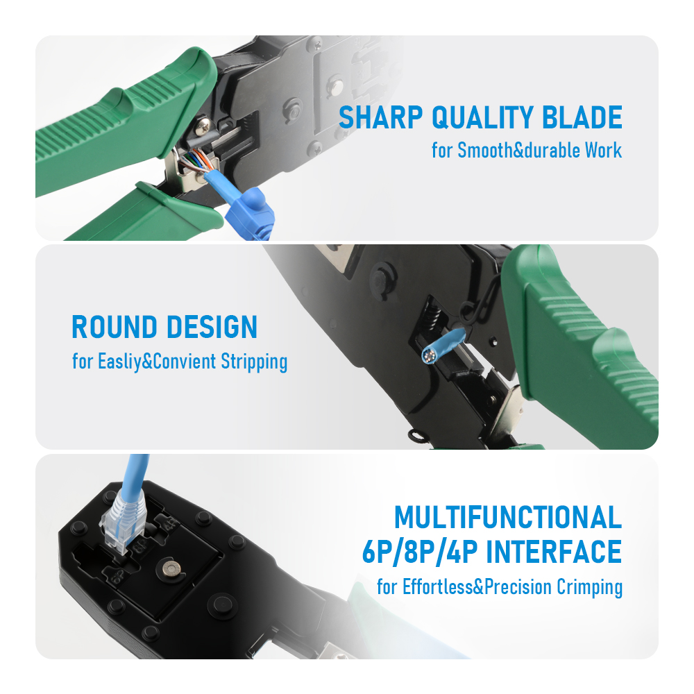 RJ45 Crimping Tool 8P6P4P Netw – обзор и цена Wire Stripper Cutter