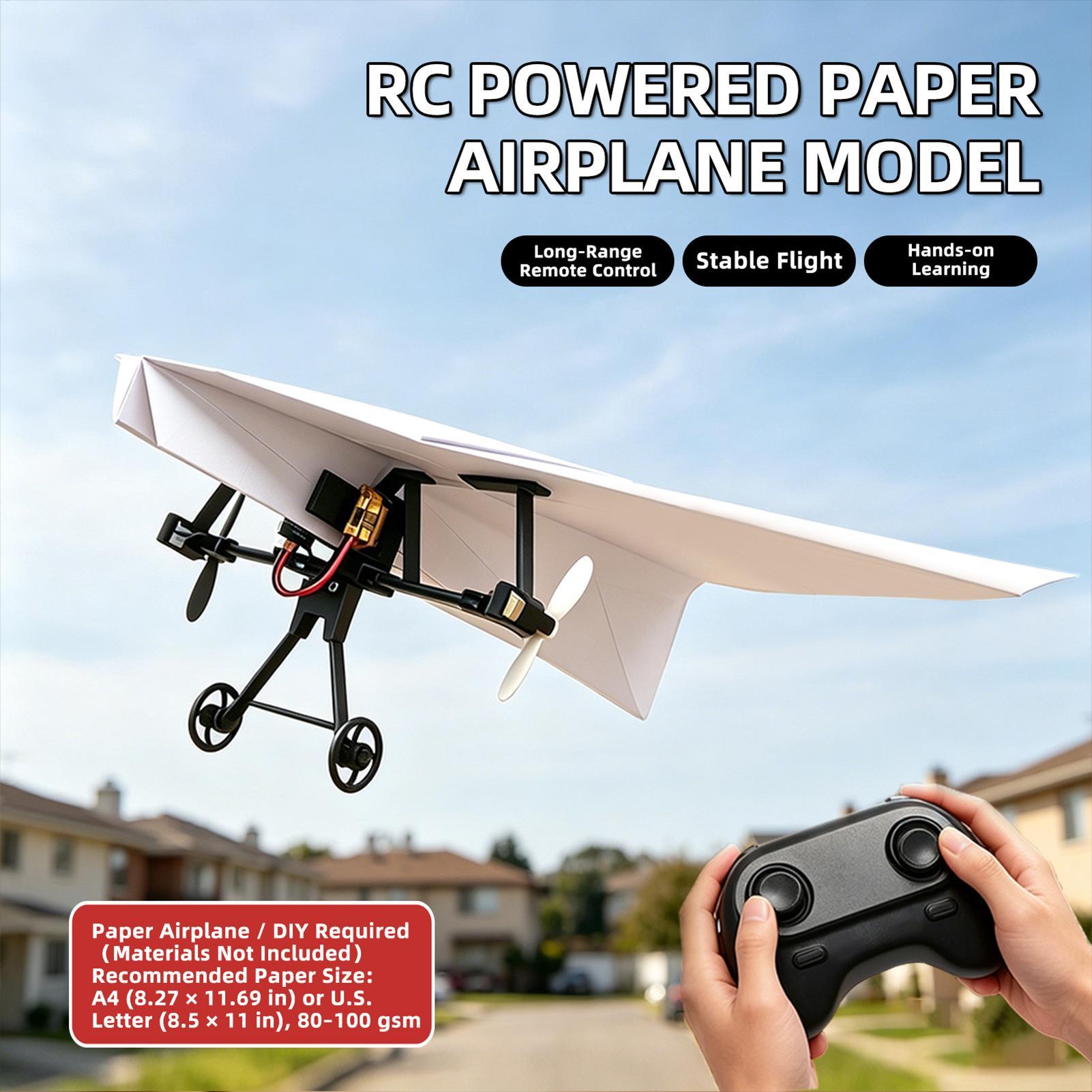 Remote Control Paper Airplane  – обзор и цена Diy Electronics Kids