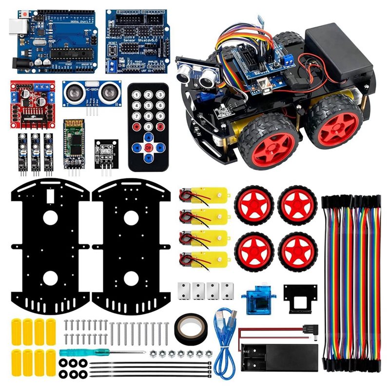 WOWFU-4WD Smart Robot Car Kit  – обзор и цена Arduino Uno Starter Kit