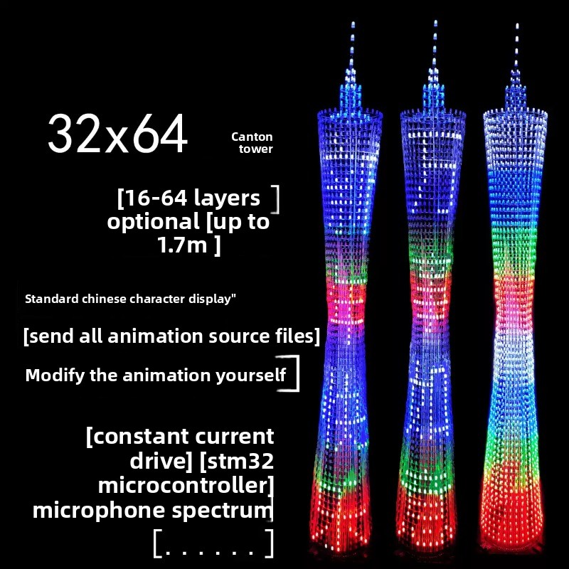 64 Layers Canton Tower DIY Ele – обзор и цена Useful Diy Electronics
