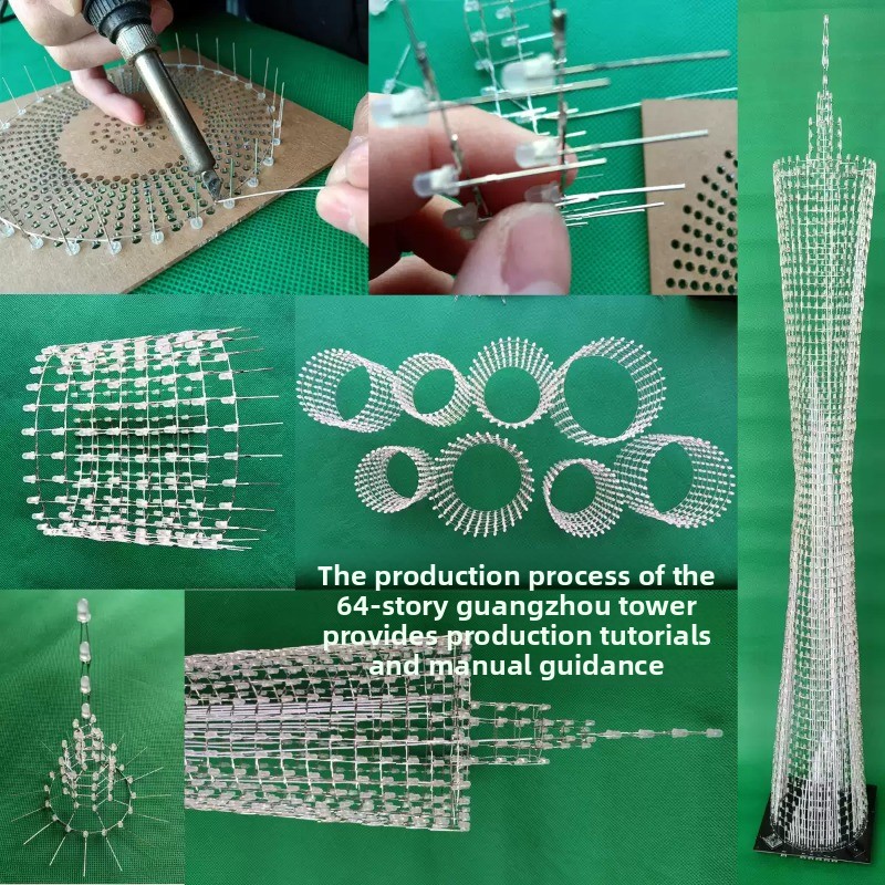 64 Layers Canton Tower DIY Ele – обзор и цена Useful Diy Electronics