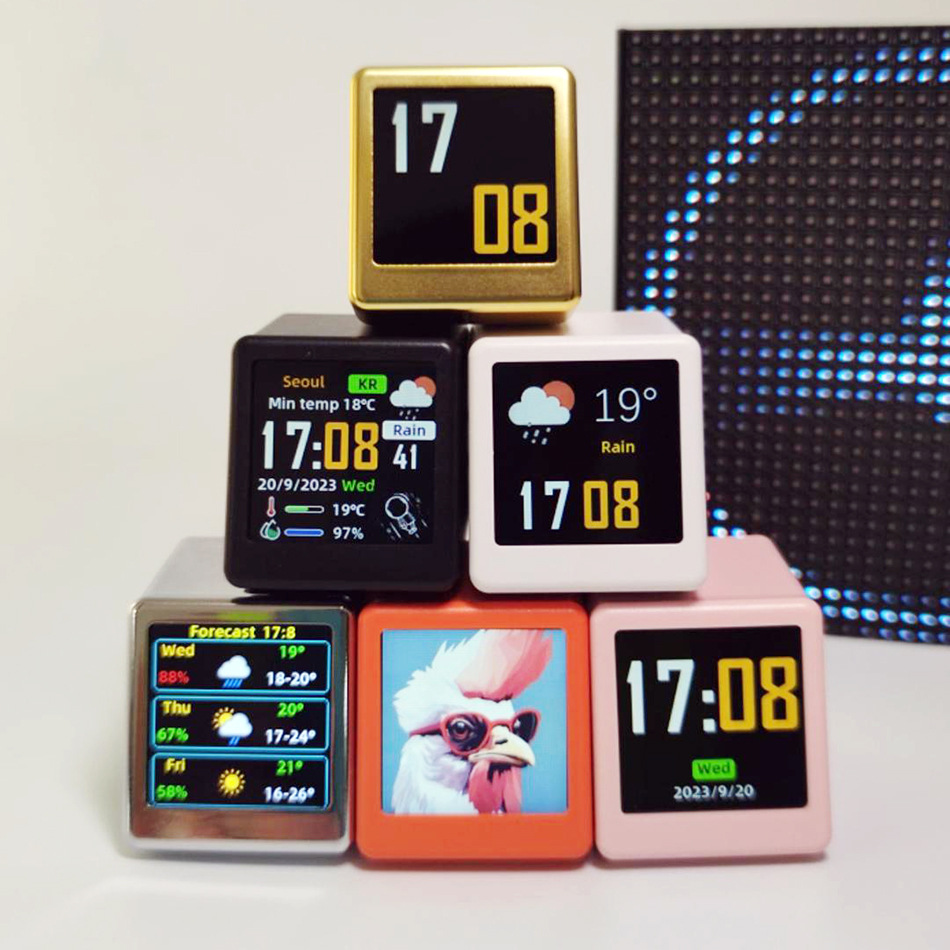 MINI Size Smart WIFI Weather F – обзор и цена Diy Electronics Desk