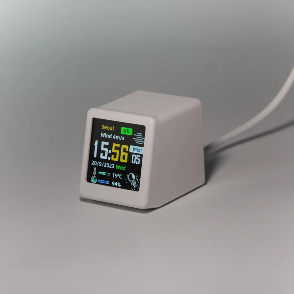 MINI Size Smart WIFI Weather F – обзор и цена Diy Electronics Desk
