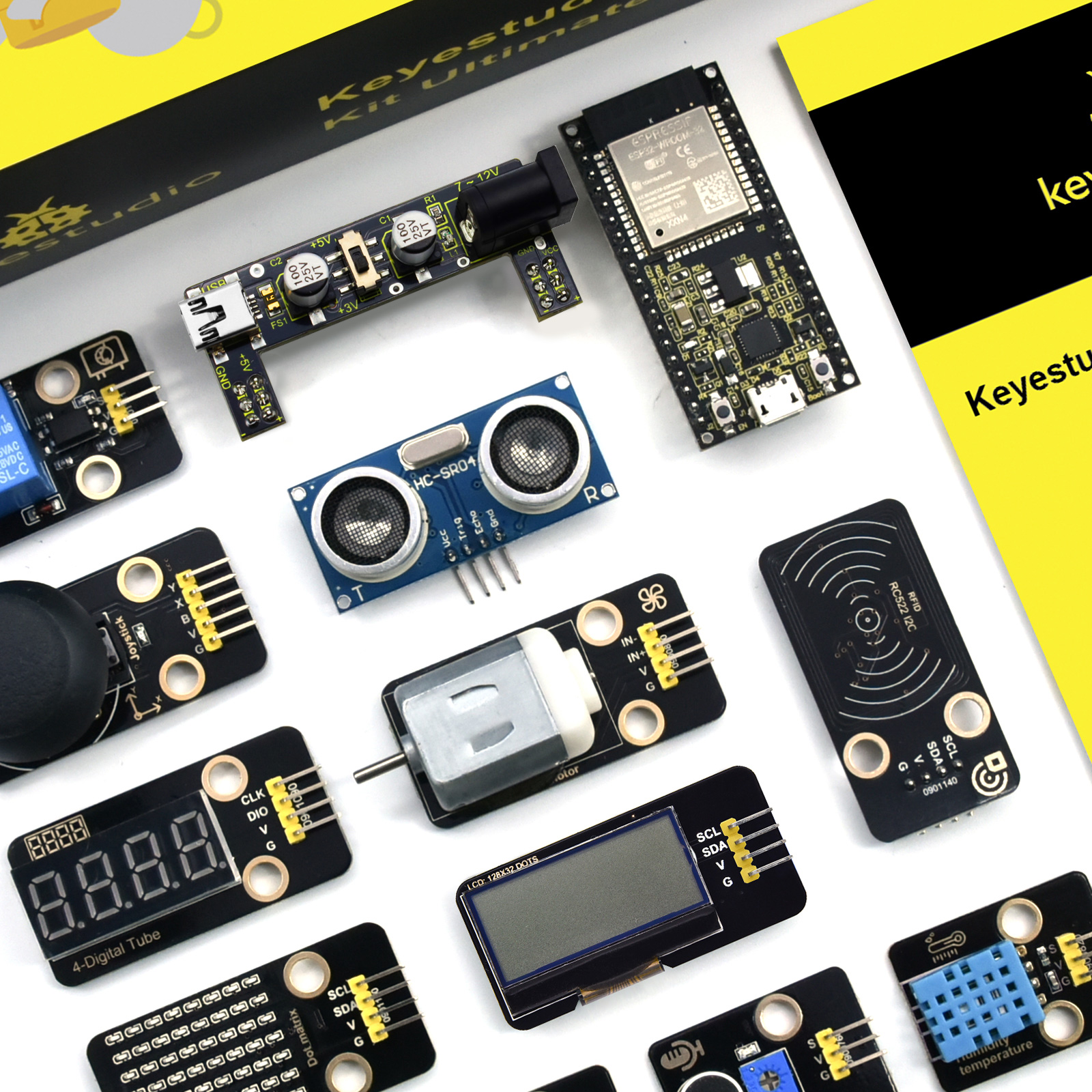 Keyestudio Ultimate  ESP32 Lea – обзор и цена Arduino Uno Starter Kit