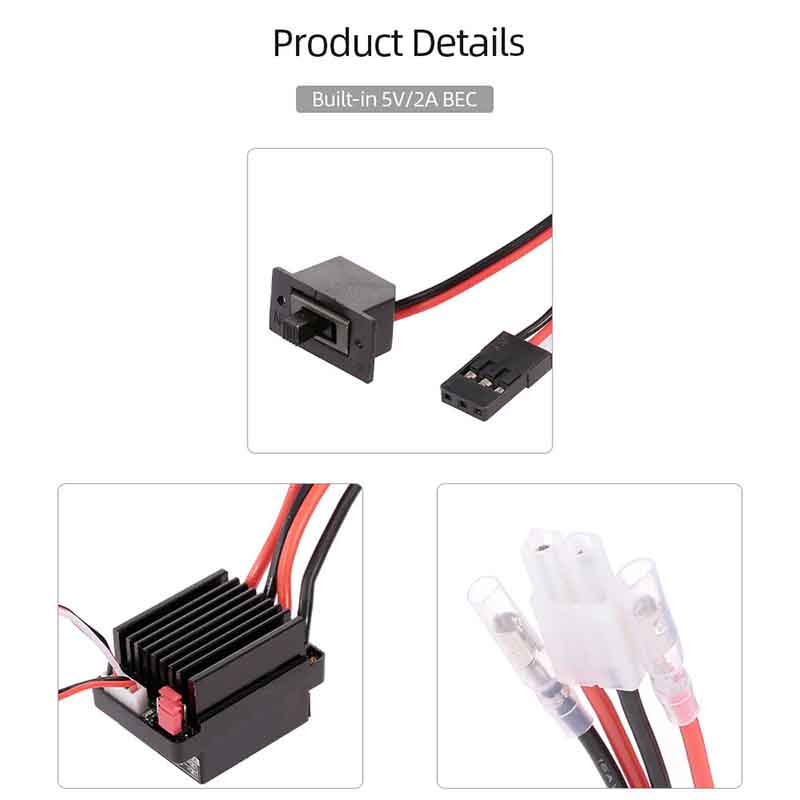 NEEBRC 320A Brushed ESC 60A El – обзор и цена Diy Electronics Motor