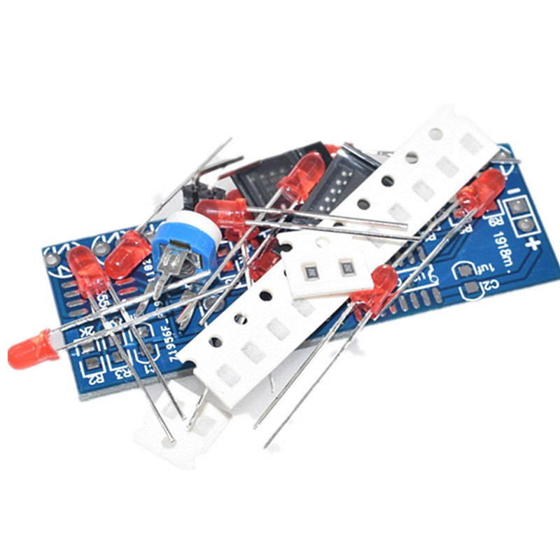 NE555+CD4017 Running LED Flow  – обзор и цена Diy Electronics News