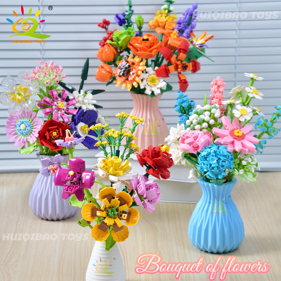 HUIQIBAO Flower Bouquet Buildi – обзор и цена Diy Electronics For Adults